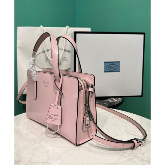 Replica Prada Re-Edition 1995 Brushed-Leather Mini Handbag Pink Fake Prada Re-Edition 1995 Brushed-Leather Mini Handbag Pink Replica
