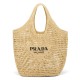 Replica Prada Raffia Tote Bag Apricot Replica Prada Raffia Tote Bag Apricot