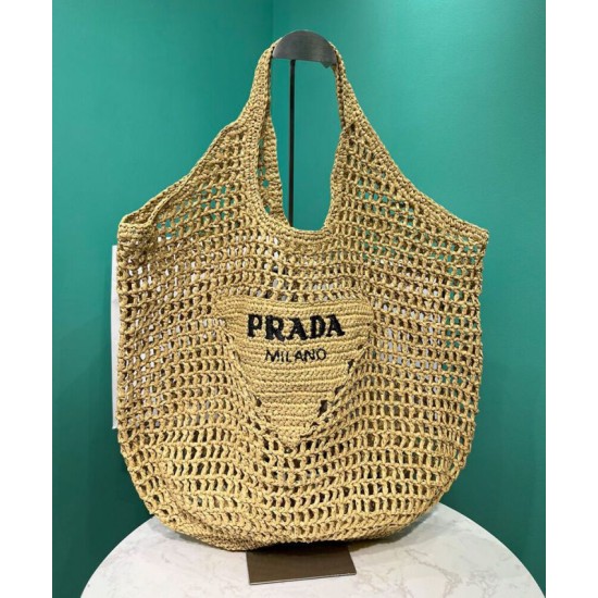 Replica Prada Raffia Tote Bag Apricot Replica Prada Raffia Tote Bag Apricot