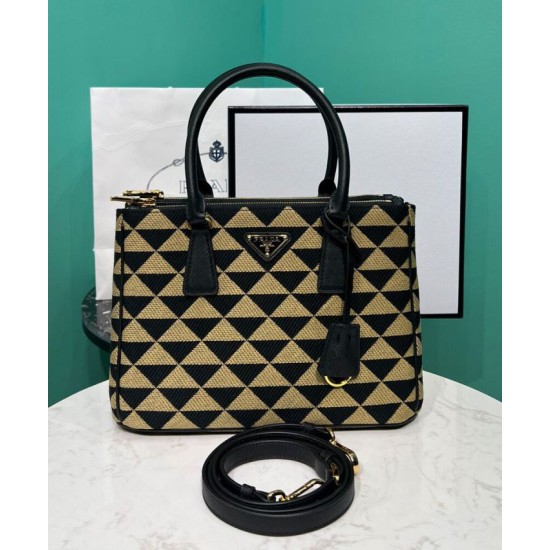 Fake Prada Borsa Prada Galleria Medium In Tessuto Jacquard Apricot Replica Replica Prada Borsa Prada Galleria Medium In Tessuto Jacquard Apricot