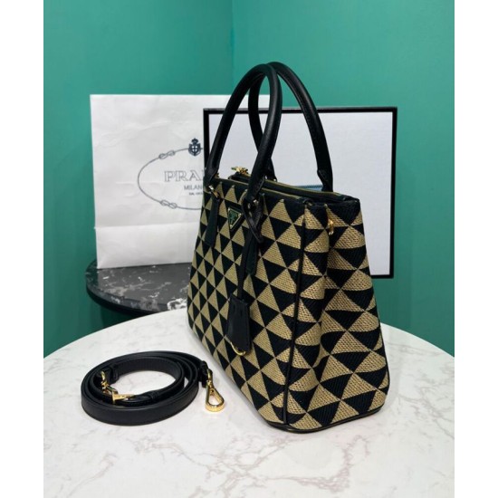 Fake Prada Borsa Prada Galleria Medium In Tessuto Jacquard Apricot Replica Replica Prada Borsa Prada Galleria Medium In Tessuto Jacquard Apricot