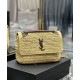 Replica YSL Saint Laurent Niki Medium Chain Bag In Raffia And Leather Apricot Fake YSL Saint Laurent Niki Medium Chain Bag In Raffia And Leather Apricot Replica