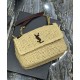 Replica YSL Saint Laurent Niki Medium Chain Bag In Raffia And Leather Apricot Fake YSL Saint Laurent Niki Medium Chain Bag In Raffia And Leather Apricot Replica