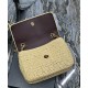 Replica YSL Saint Laurent Niki Medium Chain Bag In Raffia And Leather Apricot Fake YSL Saint Laurent Niki Medium Chain Bag In Raffia And Leather Apricot Replica