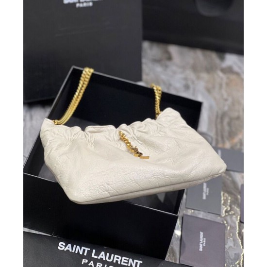 Replica YSL Saint Laurent Mini Leather Shoulder Bag Cream Replica YSL Saint Laurent Mini Leather Shoulder Bag Cream