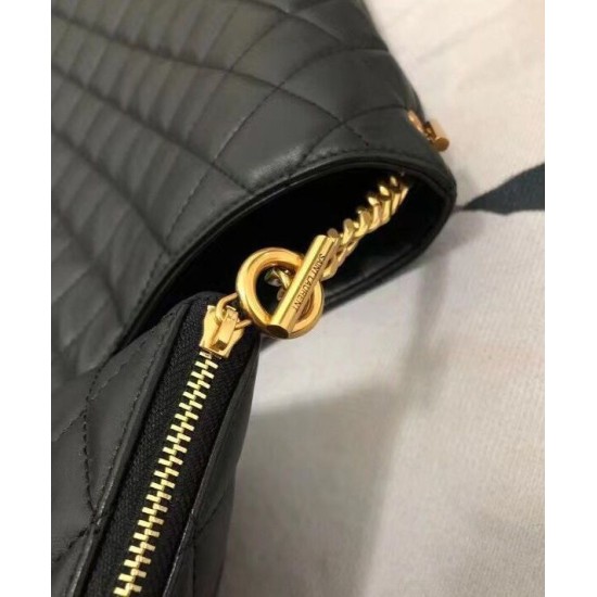 Replica YSL Saint Laurent Icare Maxi Shopping Bag In Quilted Lambskin Black Replica YSL Saint Laurent Icare Maxi Shopping Bag In Quilted Lambskin Black