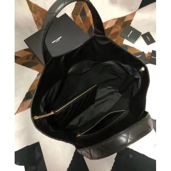 Replica YSL Saint Laurent Icare Maxi Shopping Bag In Quilted Lambskin Black Replica YSL Saint Laurent Icare Maxi Shopping Bag In Quilted Lambskin Black