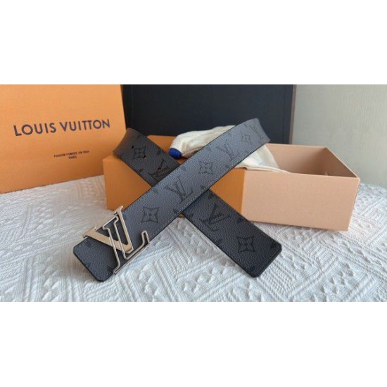 Replica Louis Vuitton LV Line 40mm Reversible Belt Monogram Eclipse M0373V