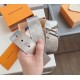 Replica Louis Vuitton LV Pyramide Glitter 40MM Belt Damier Leather M0504V