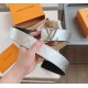 Replica Louis Vuitton LV Pyramide Glitter 40MM Belt Damier Leather M0504V