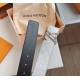 Replica Louis Vuitton LV Pyramide Glitter 40MM Belt Damier Leather M0504V