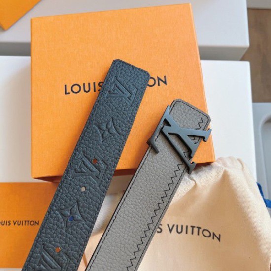 Replica Louis Vuitton LV Initials Colour Blocks 40mm Reversible Belt M0521V