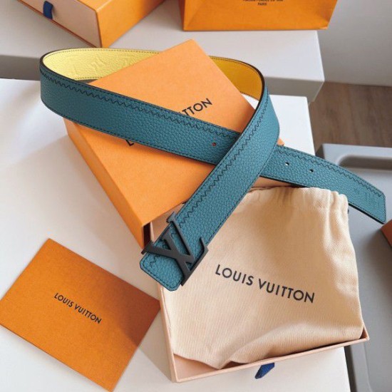 Replica Louis Vuitton LV Initials Colour Blocks 40mm Reversible Belt M0526T