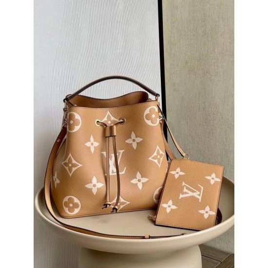 Replica Louis Vuitton NeoNoe MM Bag Monogram Empreinte Leather M45808
