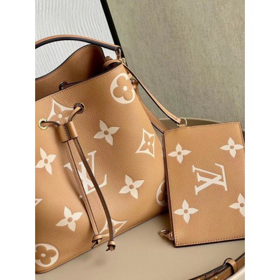 Replica Louis Vuitton NeoNoe MM Bag Monogram Empreinte Leather M45808
