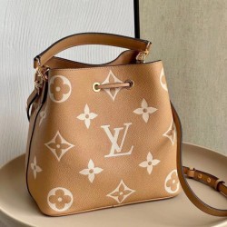 Replica Louis Vuitton NeoNoe MM Bag Monogram Empreinte Leather M45808