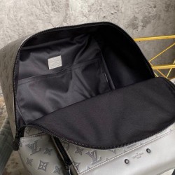 Replica Louis Vuitton Racer Backpack Monogram Shadow Leather M46105