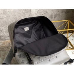 Replica Louis Vuitton Racer Backpack Monogram Shadow Leather M46105