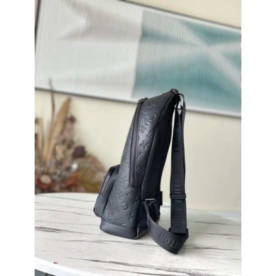 Fake Louis Vuitton Racer Backpack Monogram Shadow Leather M46109 Replica