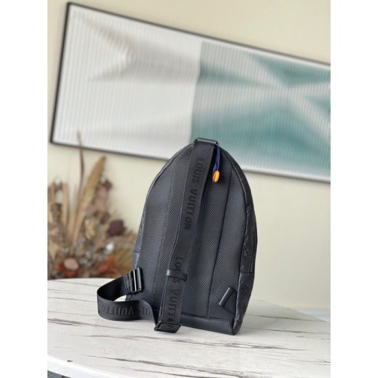 Fake Louis Vuitton Racer Backpack Monogram Shadow Leather M46109 Replica