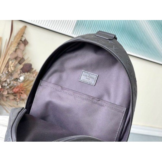 Fake Louis Vuitton Racer Backpack Monogram Shadow Leather M46109 Replica