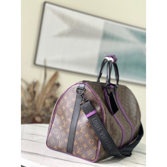 Fake Louis Vuitton Keepall Bandouliere 50 Bag Monogram Purple M46257 Replica