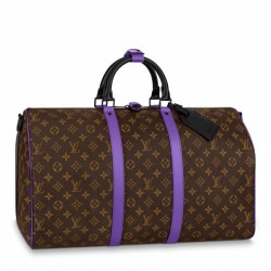 Fake Louis Vuitton Keepall Bandouliere 50 Bag Monogram Purple M46257 Replica