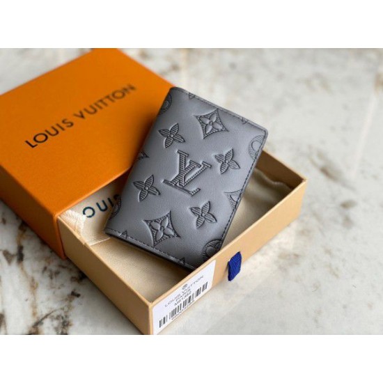 Replica Louis Vuitton Pocket Organizer Monogram Shadow Leather M81382