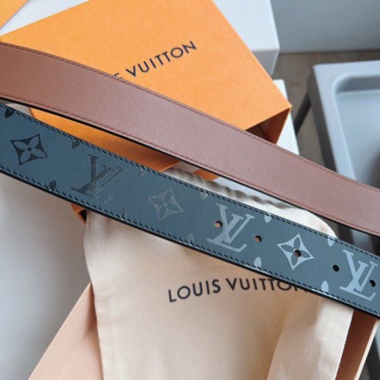 Fake Louis Vuitton LV Pyramide 40mm Reversible Belt M9346S Replica