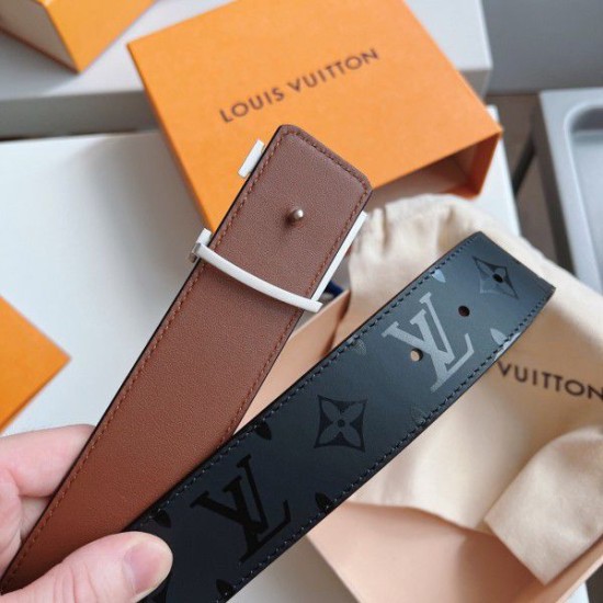 Fake Louis Vuitton LV Pyramide 40mm Reversible Belt M9346S Replica