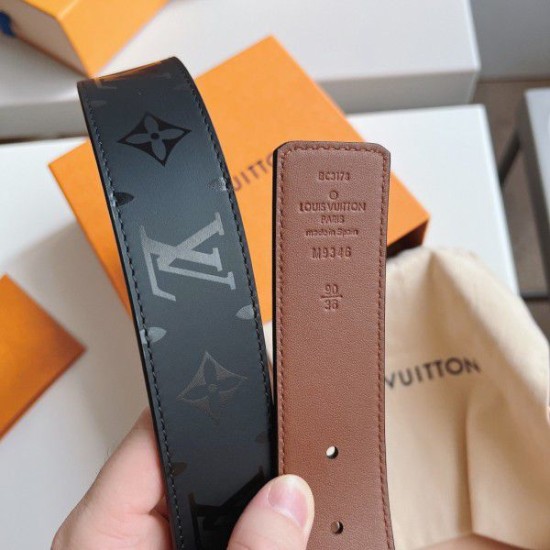 Fake Louis Vuitton LV Pyramide 40mm Reversible Belt M9346S Replica