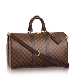 Replica Louis Vuitton  Keepall Bandoulière 45 Damier Ebene N41428