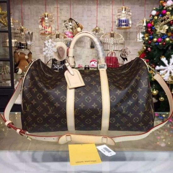 Fake Louis Vuitton Keepall Bandoulière 45 Monogram M41418 Replica Replica Louis Vuitton Keepall Bandoulière 45 Monogram M41418