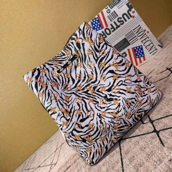 Fake Louis Vuitton Neonoe Bag Monogram Jungle Leopard Zebra M44679 Replica