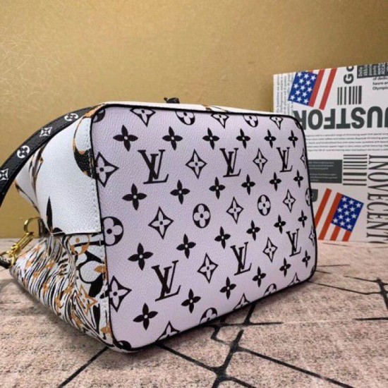 Fake Louis Vuitton Neonoe Bag Monogram Jungle Leopard Zebra M44679 Replica