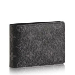 Replica Louis Vuitton Multiple Wallet Monogram Eclipse M61695