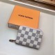Fake Louis Vuitton Zippy Coin Purse Damier Azur N60229 Replica