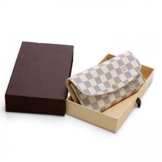 Fake Louis Vuitton Emilie Wallet Damier Azur N63546 Replica