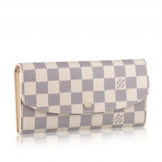 Fake Louis Vuitton Emilie Wallet Damier Azur N63546 Replica