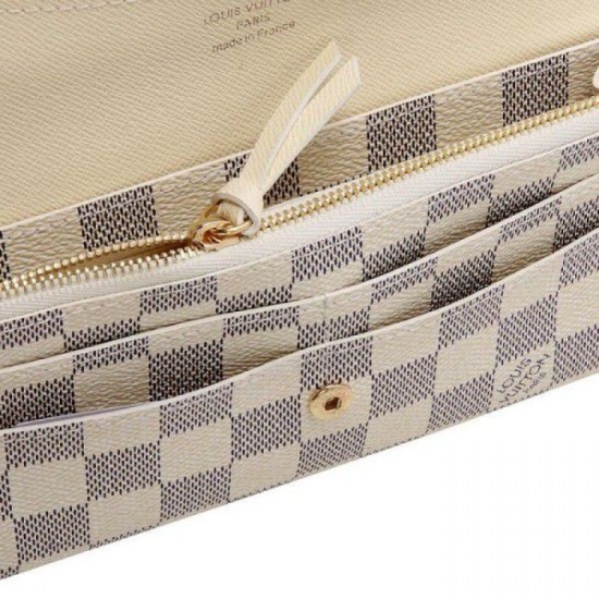 Fake Louis Vuitton Emilie Wallet Damier Azur N63546 Replica