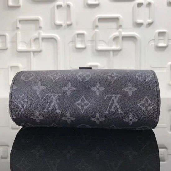 Fake Louis Vuitton 3 Watch Case Monogram Eclipse M43385 Replica Replica Louis Vuitton 3 Watch Case Monogram Eclipse M43385