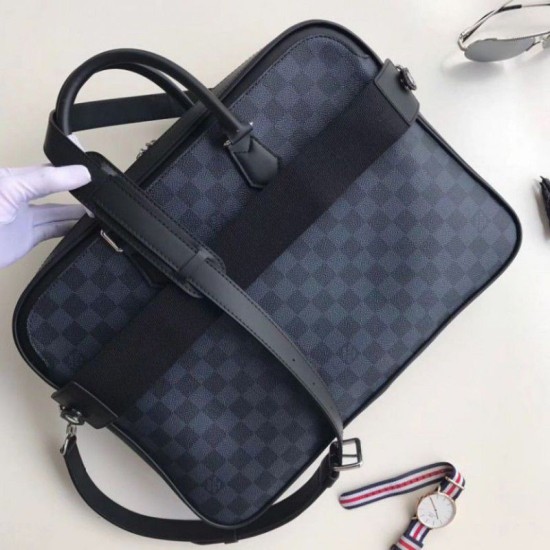 Replica Louis Vuitton Dandy MM Bag Damier Cobalt N44000 Fake Louis Vuitton Dandy MM Bag Damier Cobalt N44000 Replica