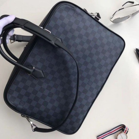Replica Louis Vuitton Dandy MM Bag Damier Cobalt N44000 Fake Louis Vuitton Dandy MM Bag Damier Cobalt N44000 Replica