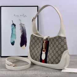Replica Gucci Jackie 1961 Small Hobo Bag 636706 White