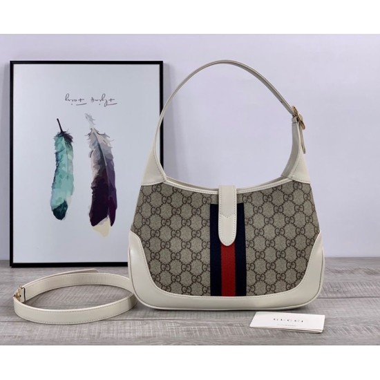 Fake Gucci Jackie 1961 Small Hobo Bag 636706 White Replica Replica Gucci Jackie 1961 Small Hobo Bag 636706 White