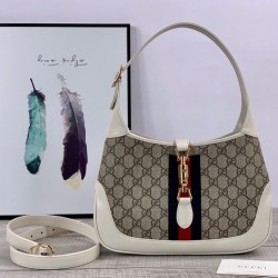 Replica Gucci Jackie 1961 Small Hobo Bag 636706 White