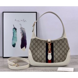Replica Gucci Jackie 1961 Small Hobo Bag 636706 White