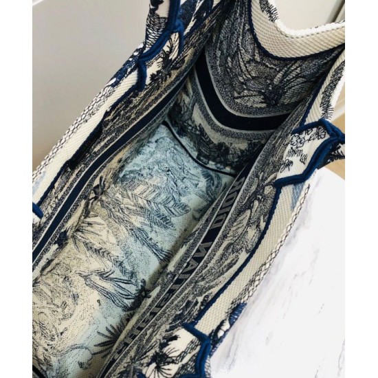 Fake Christian Dior Blue Palm Tree Toile de Jouy Embroidery Dark Blue Replica Replica Christian Dior Blue Palm Tree Toile de Jouy Embroidery Dark Blue