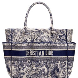 Replica Christian Dior Catherine Tote Dark Blue