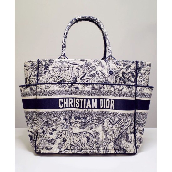 Fake Christian Dior Catherine Tote Dark Blue Replica Replica Christian Dior Catherine Tote Dark Blue